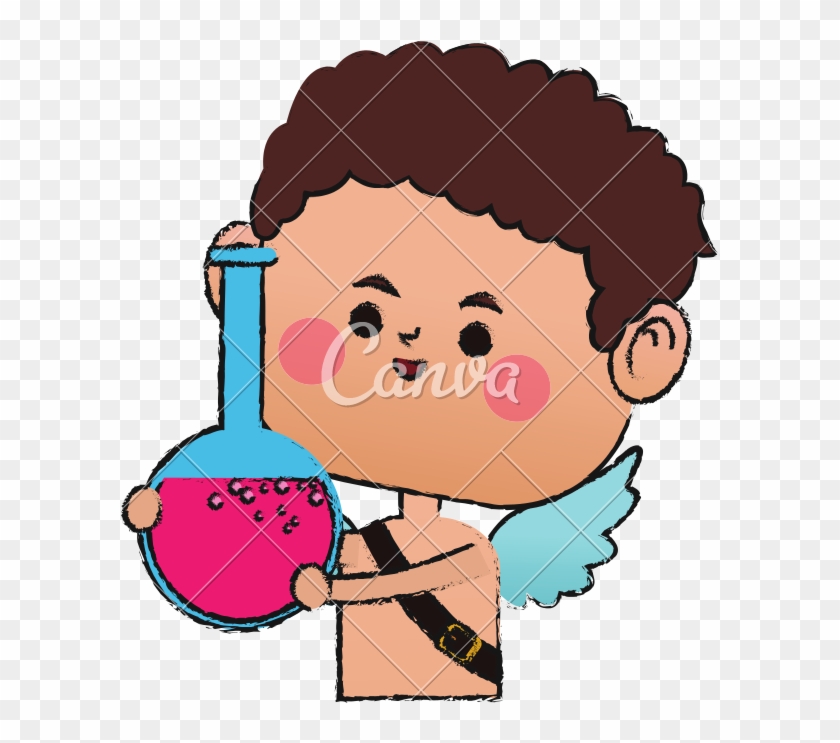 Baby Cupid Icon Holding Potion - Icon #785881