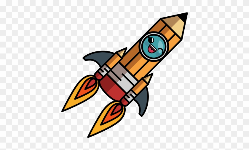 Cartoon Rocketship - Vector Graphics #785885