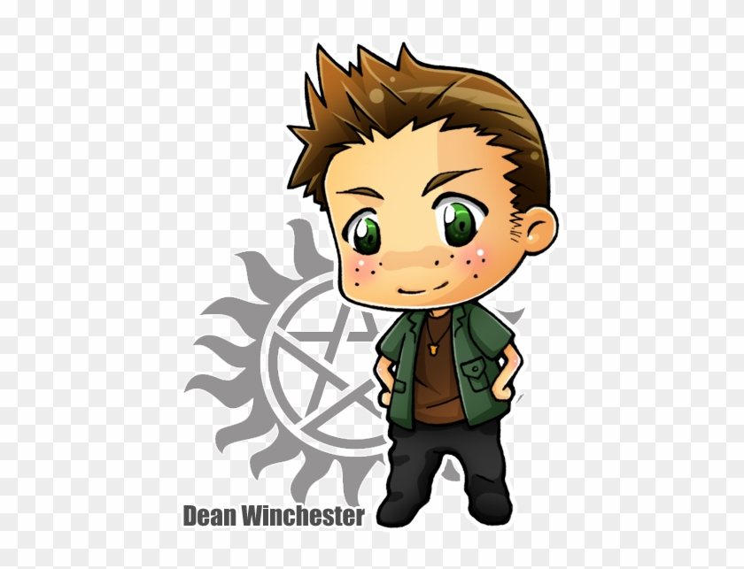 Chibi Dean Winchester By Sefi - Supernatural Tattoo - Free Transparent PNG  Clipart Images Download