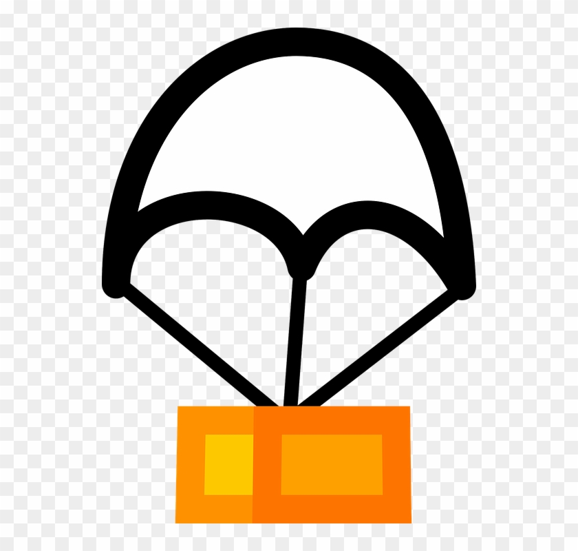 Drop, Theme, Action, Off, Deliver, Parachute - Clipart Paraschute #785975
