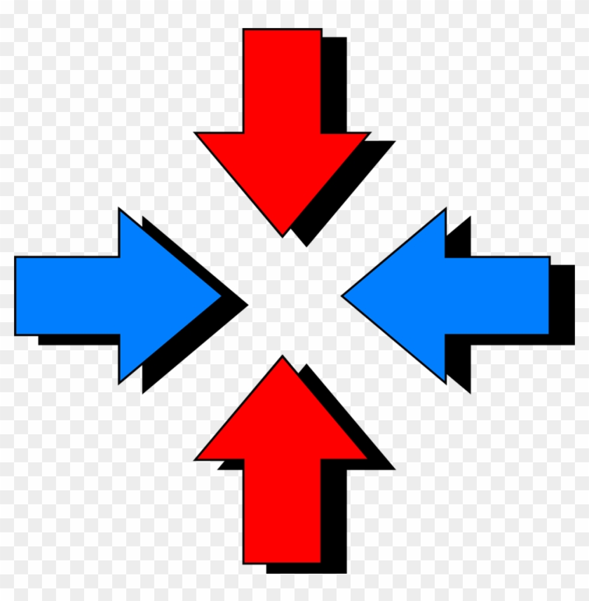 Illustration Of Red And Blue Arrows - Red And Blue Arrows #786088