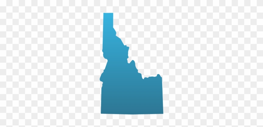 Id State Decals - Blue Idaho State Shape #786227