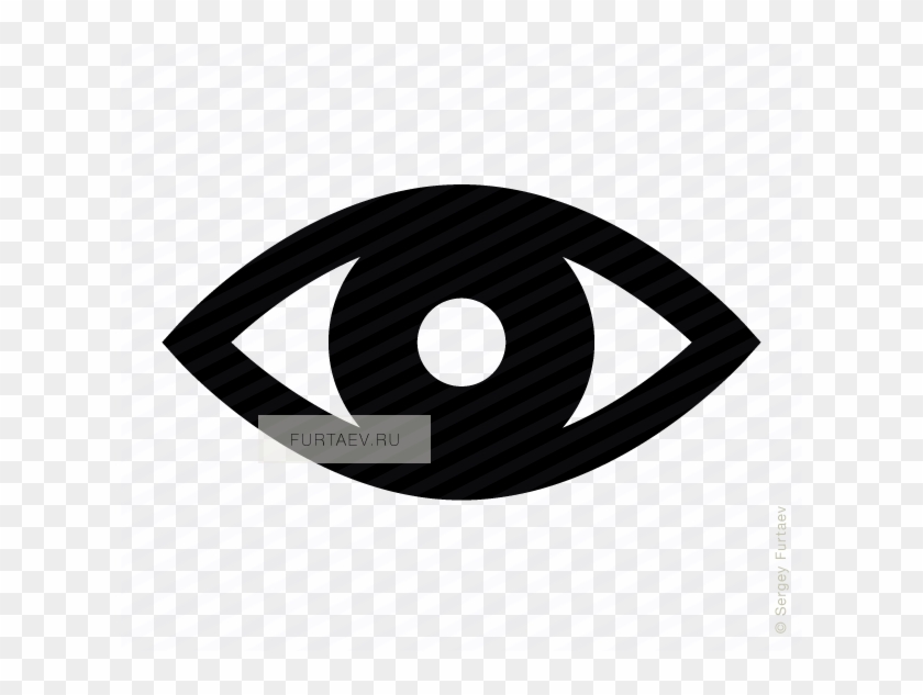 Vector Icon Of Open Eye - Icon Eye Black #786302