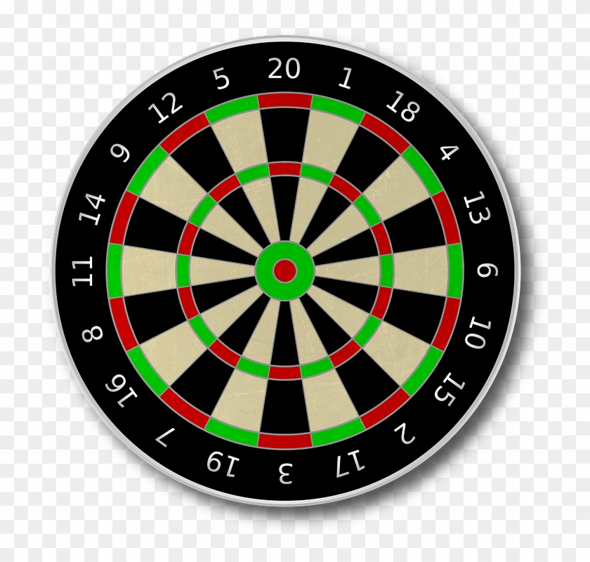 Picture Of Bulls Eye 9, Buy Clip Art - Dart Board #786313