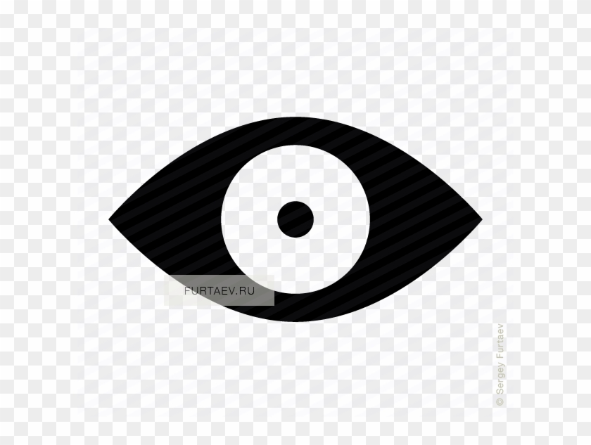 Vector Icon Of Eye With Excessive Constriction Of Pupil - Circle #786334