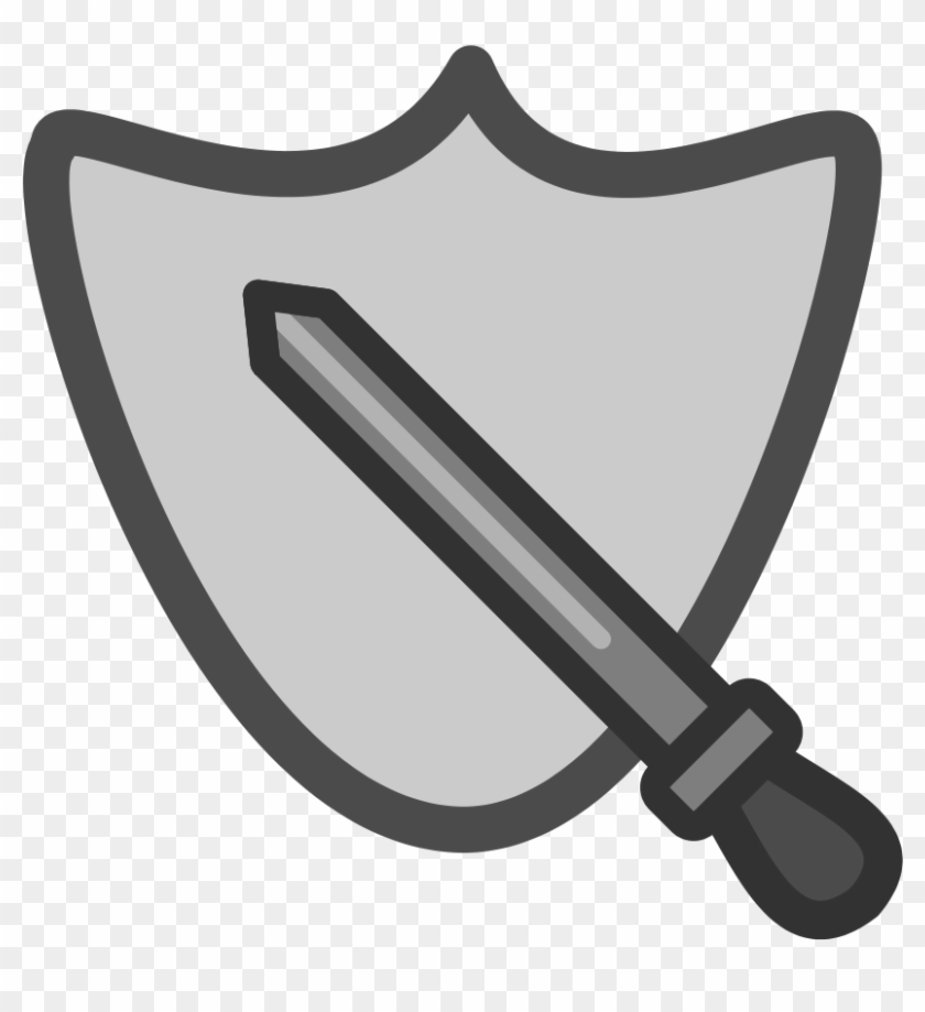 How - Shield And Sword Clipart #786368
