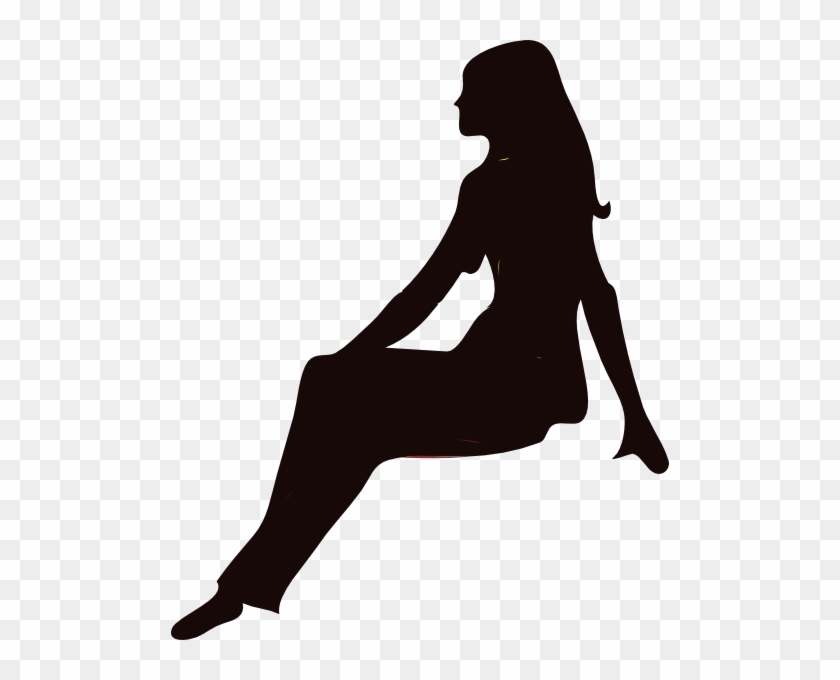 Human Silhouette Sitting Png - Human Figure Png Sitting #786379
