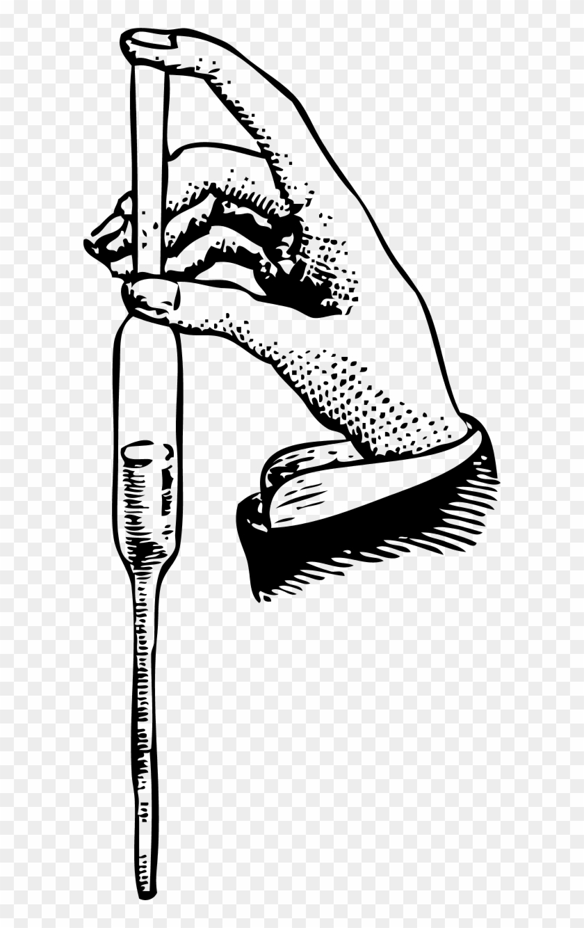 Hand Holding Pipette - Pipette Clipart #786486