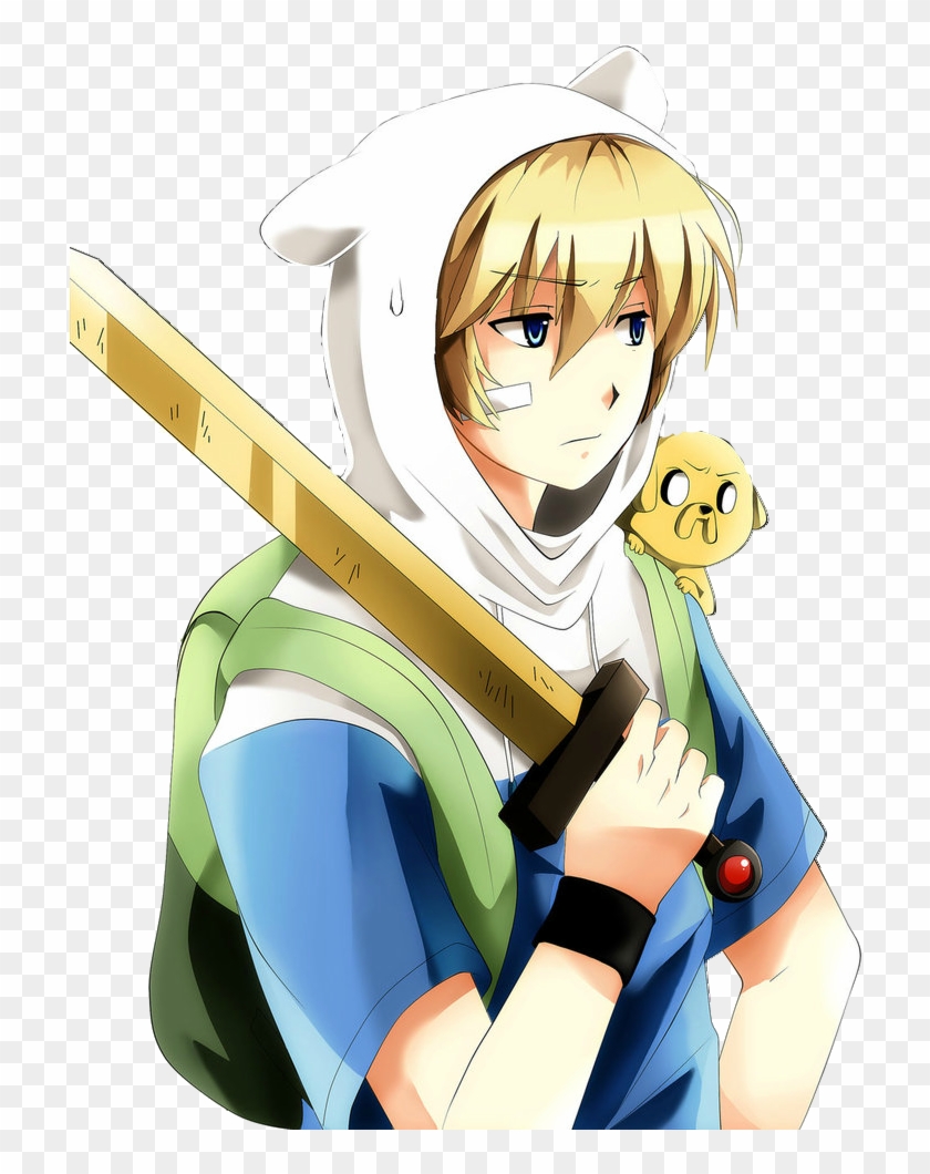 Anime Finn Png Version - Adventure Time Anime Style #786596