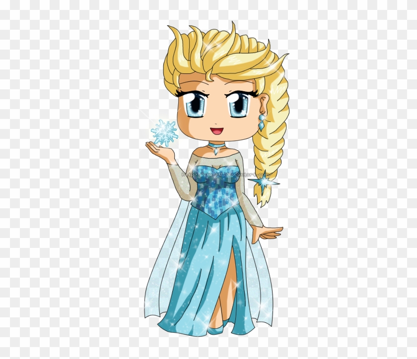 Elsa The Snow Queen Anna Chibi Drawing - Elsa The Snow Queen Anna Chibi Drawing #786684