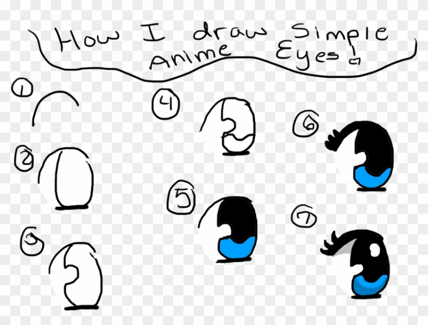 28 Collection Of Easy Eye Drawing Anime - Simple Anime Eyes Step By Step -  Free Transparent PNG Clipart Images Download