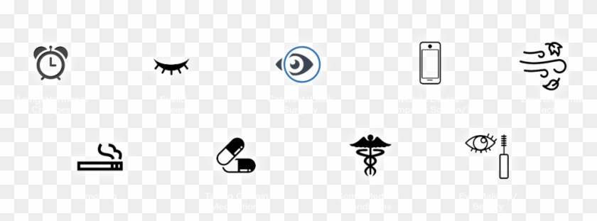 Possible Causes Of Dry Eye Disease - Interface Icons #786766