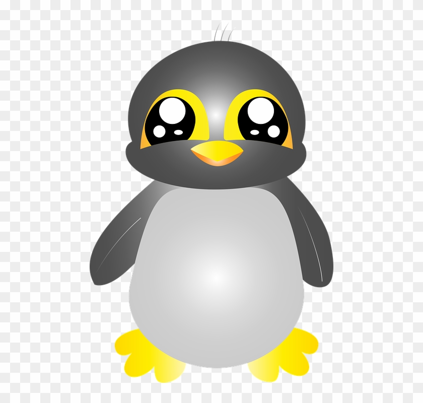 Cute Penguin Clipart 3, - Chim Cánh Cụt Png #786946