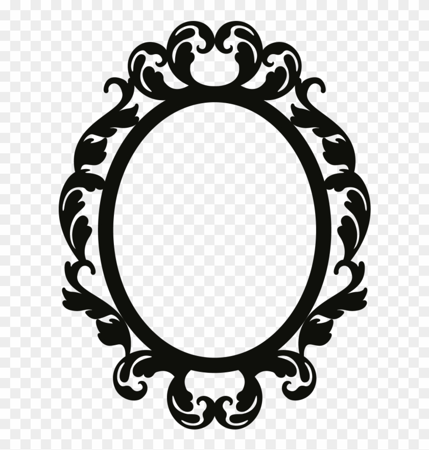 Picture Frames Baroque Wall Decal Silhouette - Picture Frames Baroque Wall Decal Silhouette #787080