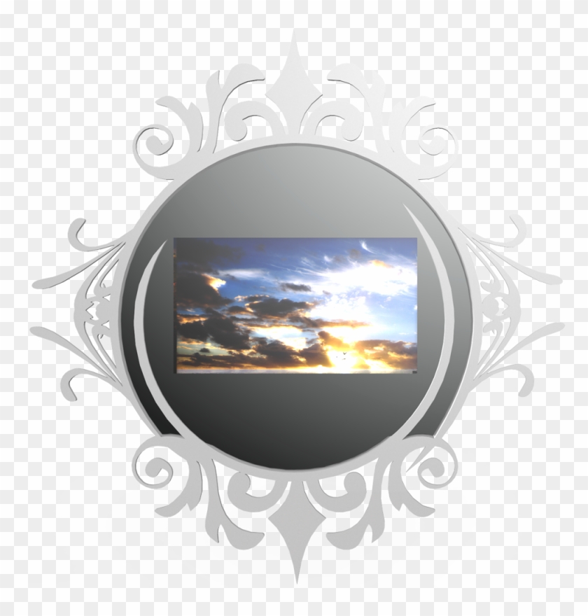 Miroir Cadre On - Gold Frame Design Png #787127