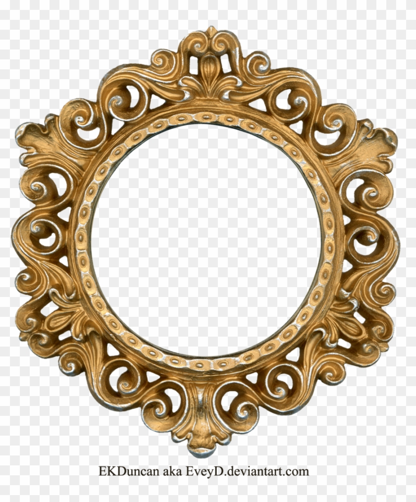 Round Ornate Gold Frame - Round Ornate Gold Frame #787145