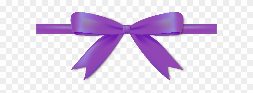 Ribbon Purple Icon - Purple Ribbon Bow Png #787218