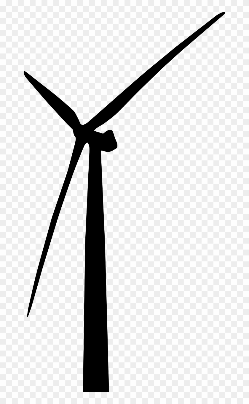 Windmill Turbine Silhouette Transparent Image - Molinos De Viento Vector #787222