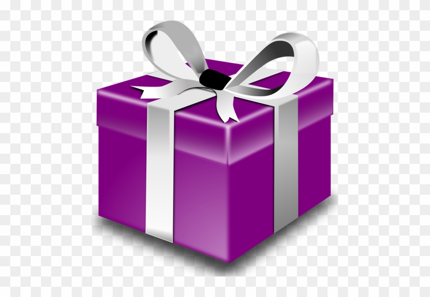 Purple Present Vector - Png Happy Birthday Gift #787304