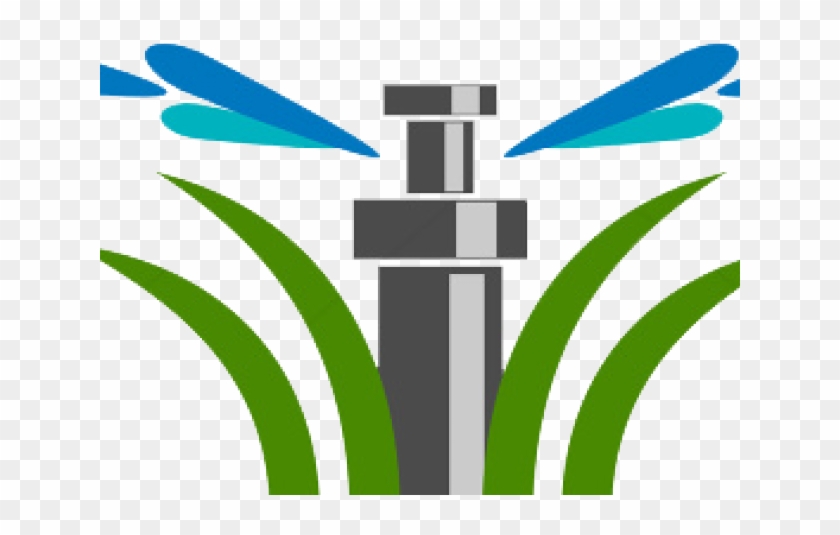 Lawn Clipart Irrigation - Sprinkler System Clipart #787325