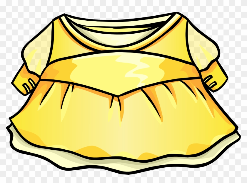 Club Penguin Yellow Summer Dress - Club Penguin Gold Dress #787332