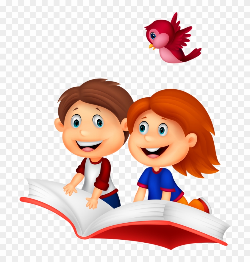 Album - Children Studying Happily Animation - Free Transparent PNG Clipart  Images Download