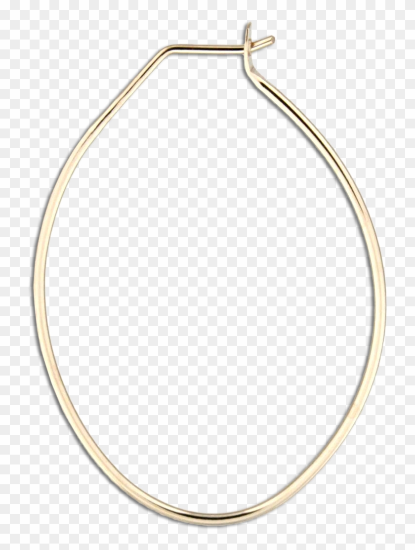 Oval Hoop Earrings - Nudity #787454