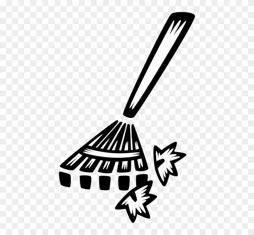 Vector Illustration Of Garden Rake For Yard Work Raking - Vector Illustration Of Garden Rake For Yard Work Raking #787463