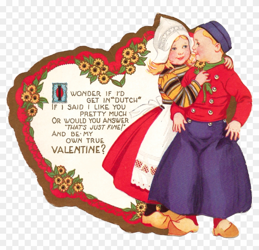 I've Given You A Blank Version Of The Digital Valentine - Vintage Valentine Couple #787564