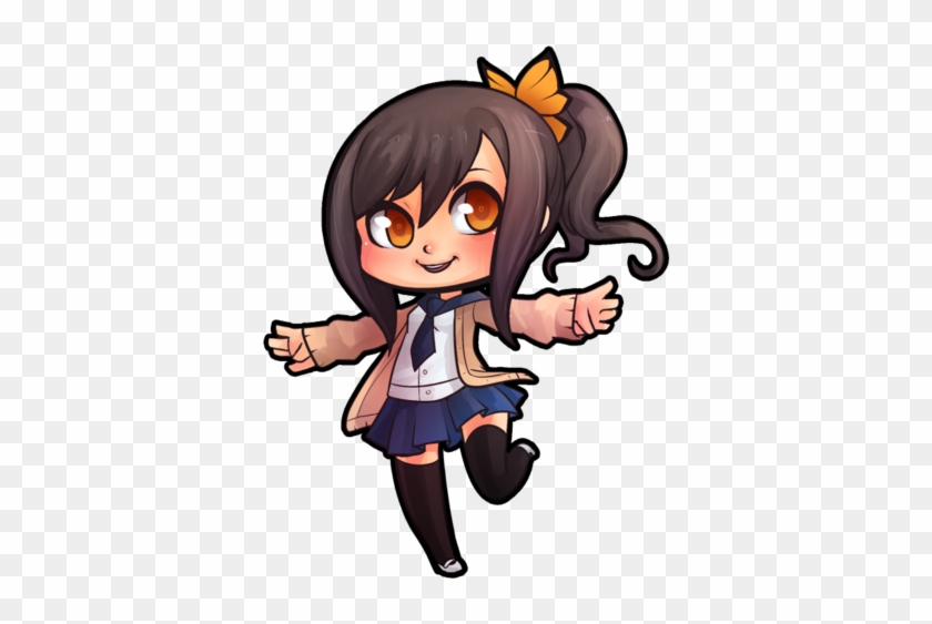 Chibi Commission For My Friend Aya Over On The League - School Uniform #787705