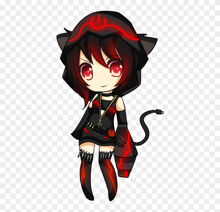 cute chibi anime cat girl