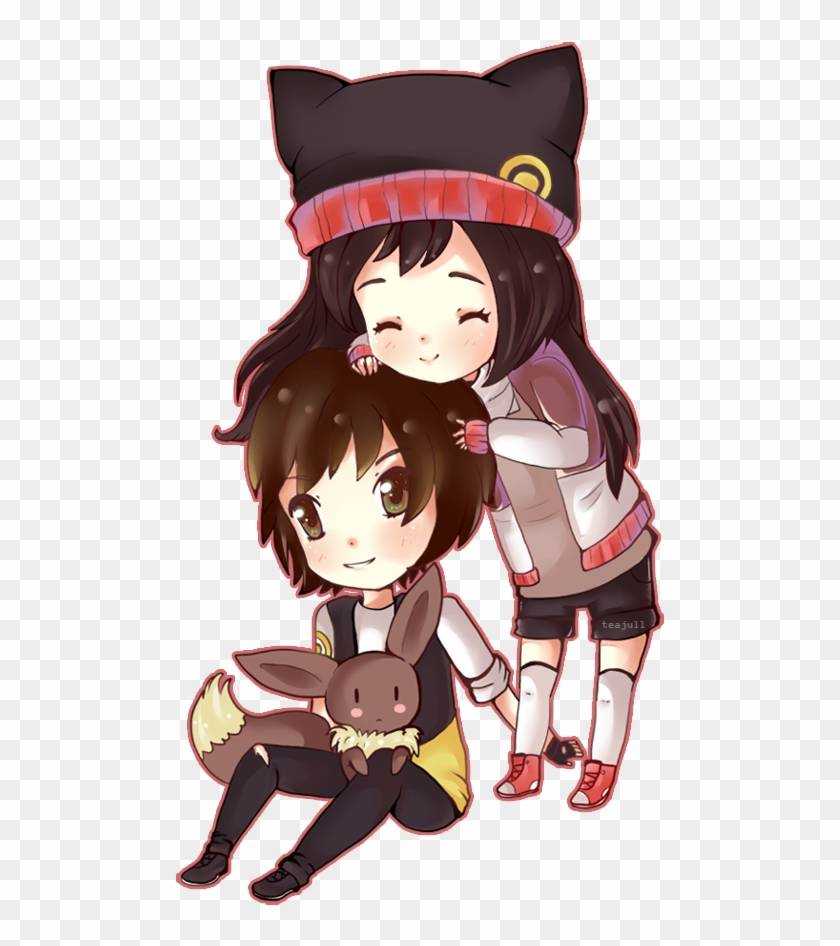 Anime Love Couple Png Photos - Chibi Couple Png #787714