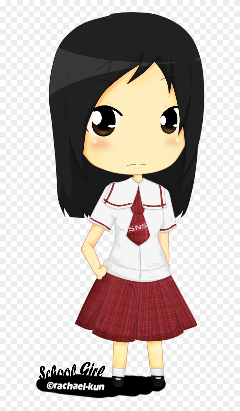 Chibi School Girl Draw - Drawing #787759