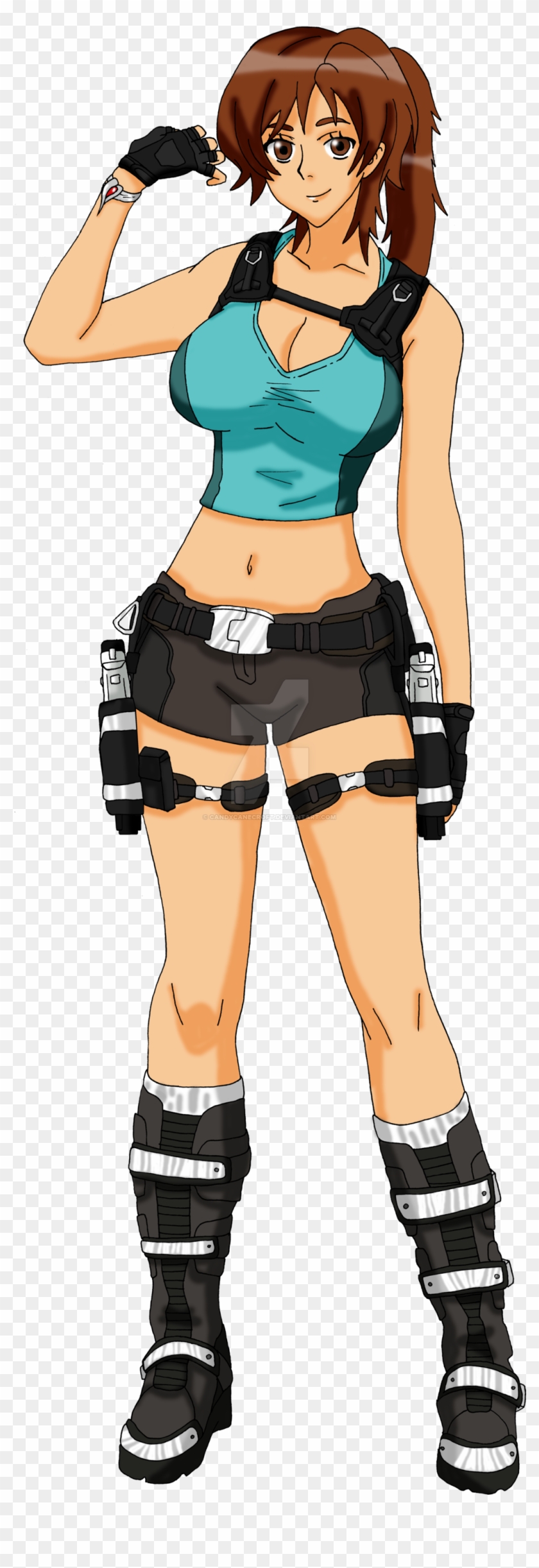 Lara Croft Anime Style By Candycanecroft Lara Croft - Lara Croft Manga #787790