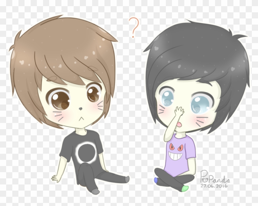 Draw This Again - Dan And Phil Chibi Drawings #787791