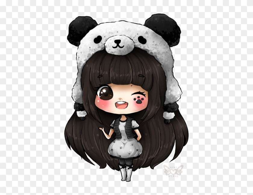 Bonequinhas Kawaii Com Fundos Transparentes, Lindas - Anime Panda Girl Chibi #787839