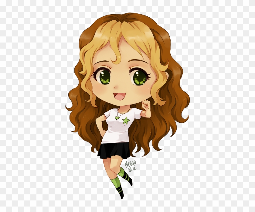 Kawaii Menina Morena Torcida Png Fofa Chibi - Desenho De Menina Em Png #787887