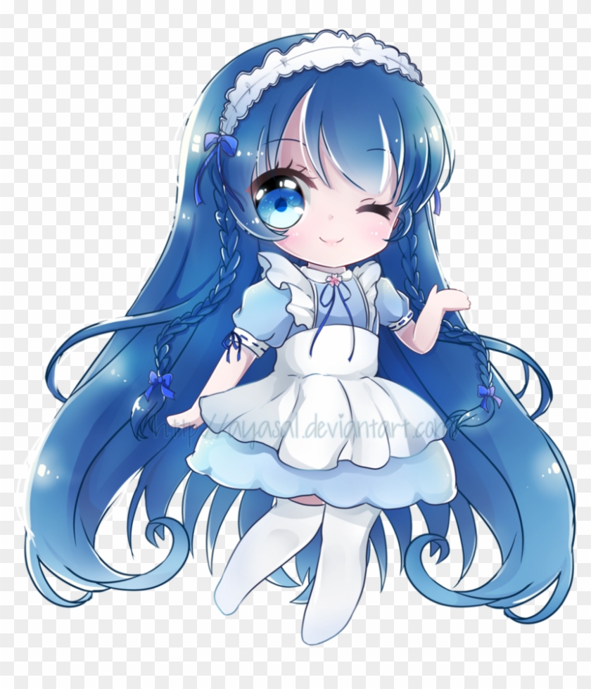 [cm] Chibi Saphiraz Lil Jewels [w - Blue Hair Chibi Anime Girl #788021