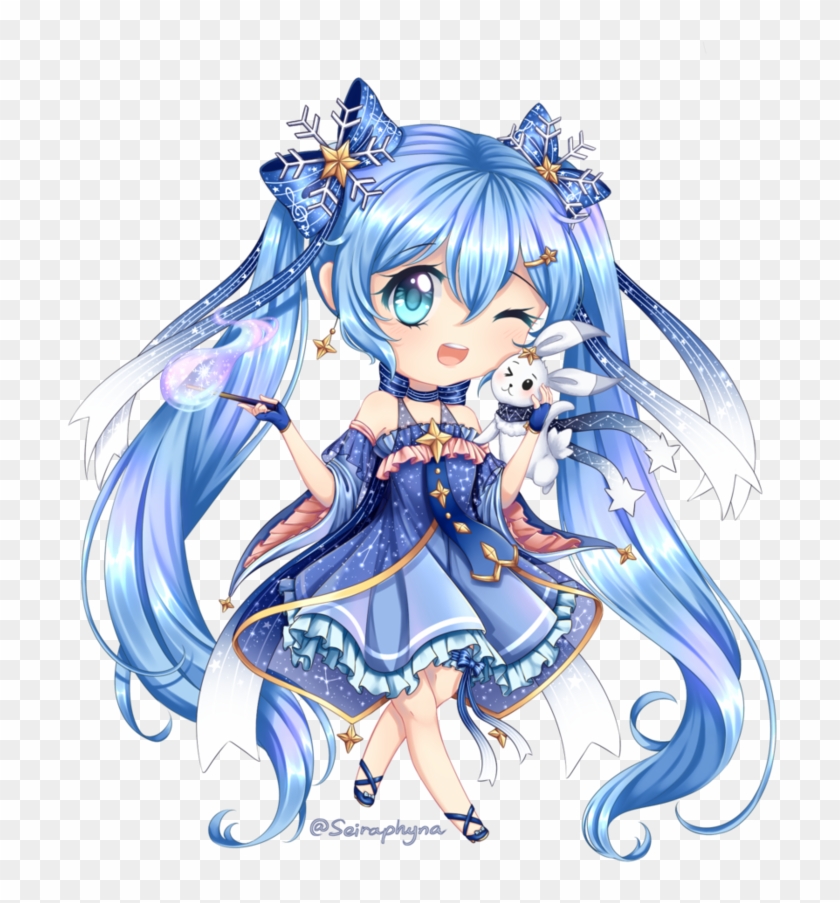 Chibi Winter Miku 17 By Seiraphyna Miku Chibi Free Transparent Png Clipart Images Download