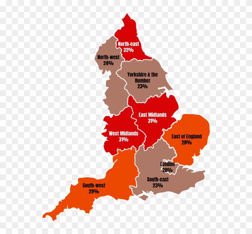 Obese Adults - Uk Map #788077