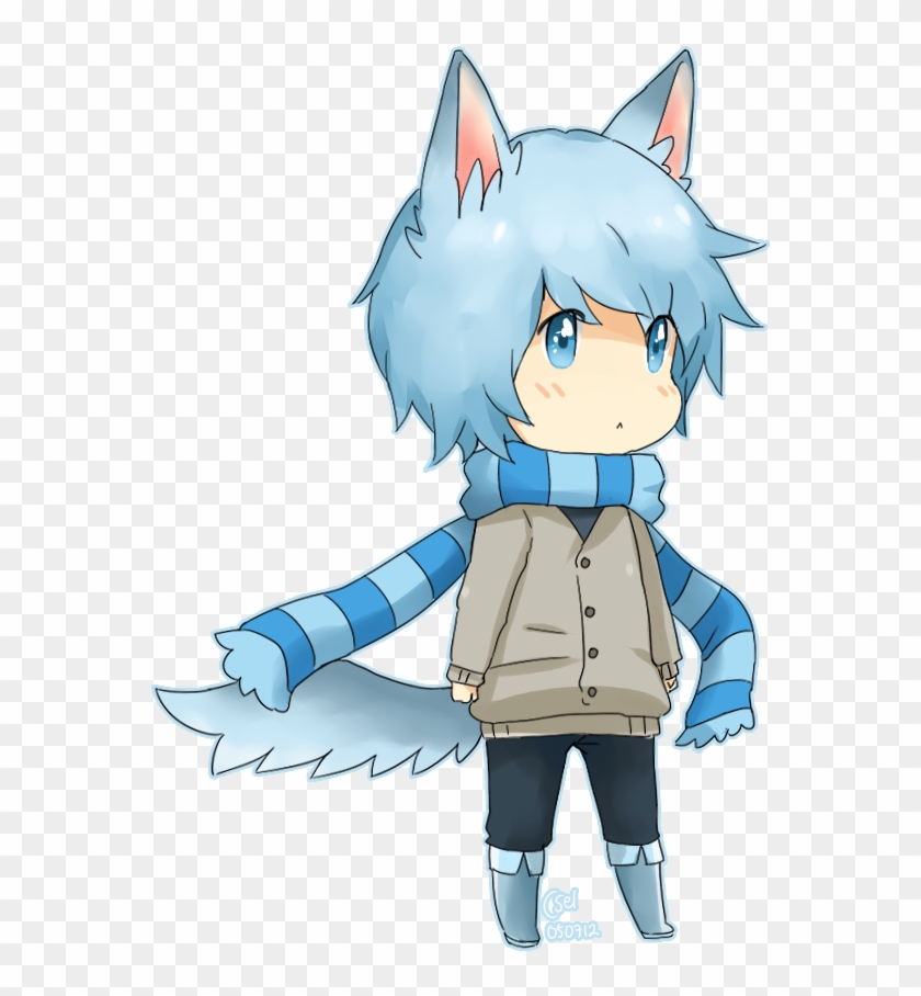 Chibi By Cheryu - Anime Boy Blue Hair Png - Free Transparent PNG Clipart  Images Download