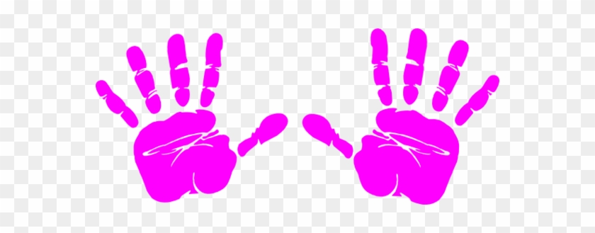 Handprint Clipart Border - Right Hand Print Clip Art #788132