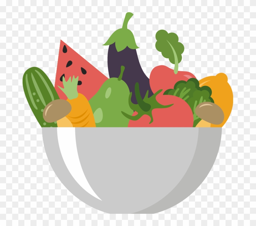 Fruit Salad Vegetable Auglis Clip Art - Cuenco Con Frutas Dibujo #788161
