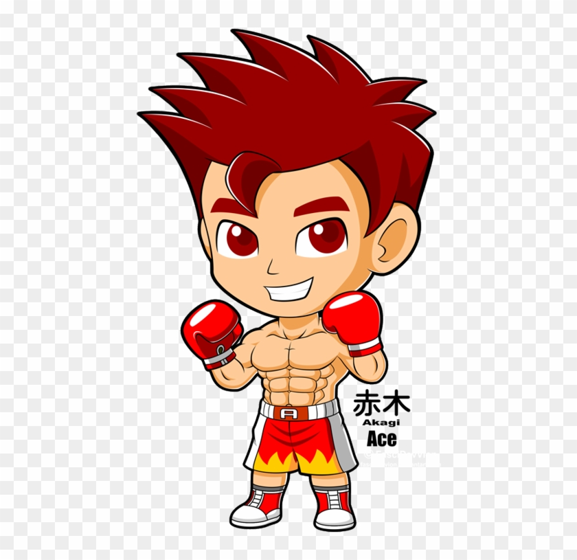 Muscular Chibi Boxer - Boxer Cartoon Png #788219