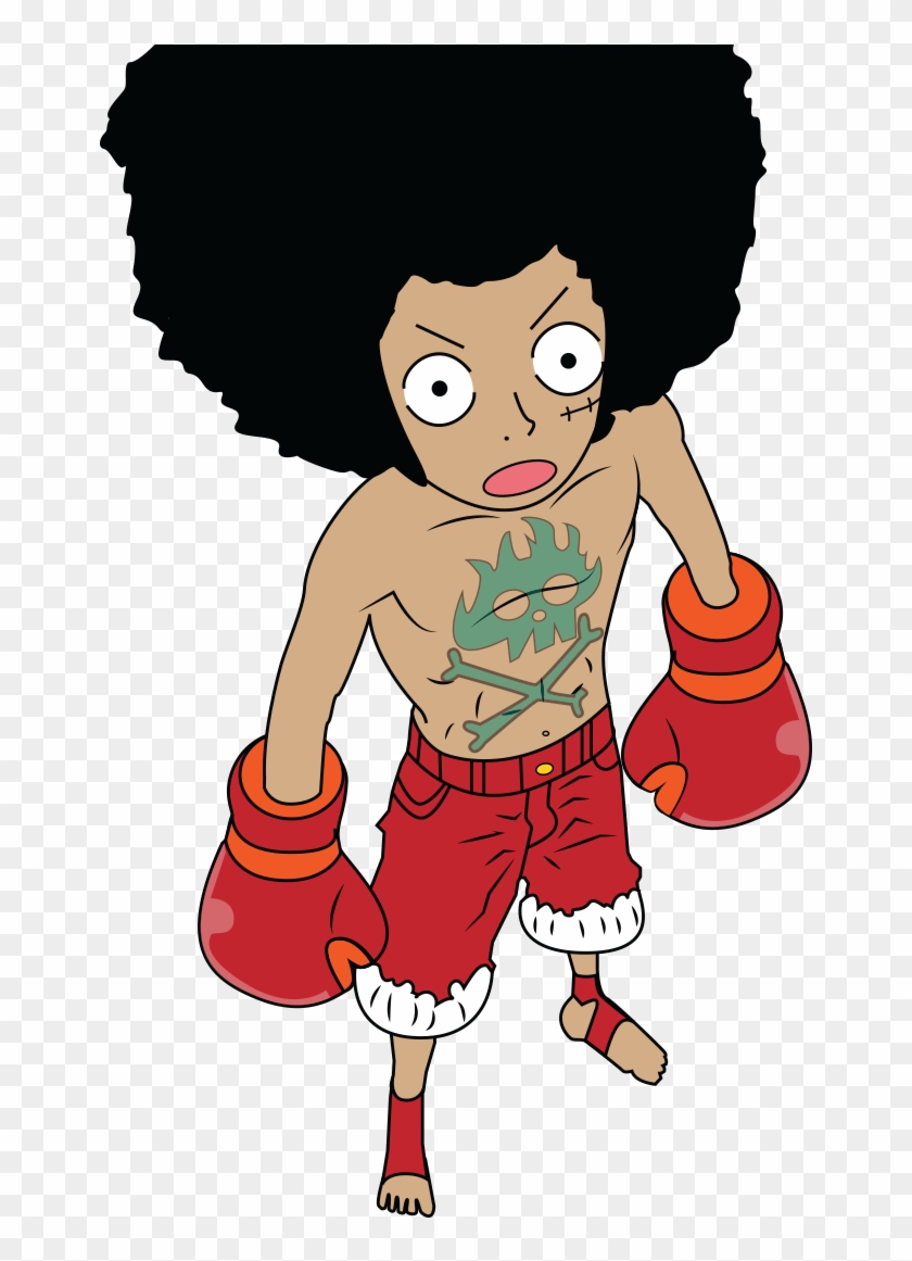 Monkey D Luffy Afro Boxer Vector By Kaminarishock - Luffy Afro #788228