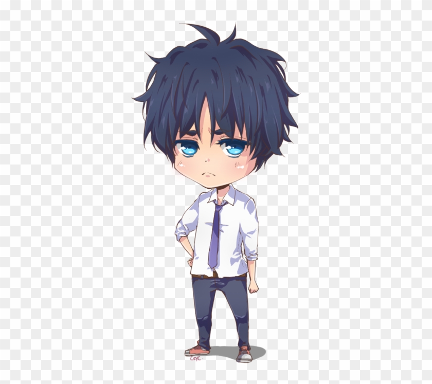 Unnamed Oc Blue Eyed Boy By Csyc - Anime Chibi Paint Boy #788242