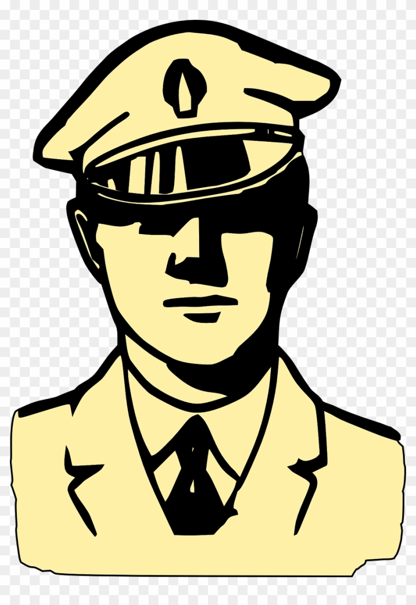 Police Service Officer Arrest Png Image - Black And White Police Clip Art #788253