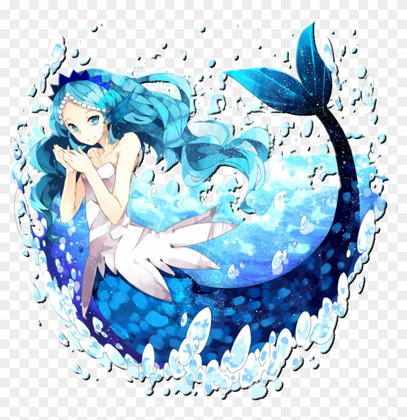 Mermaid Girl Anime Blue By Cristhal17 - Anime Mermaid #788267