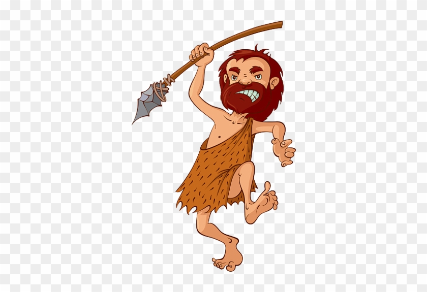 Funny Caveman With Spear - Funny Caveman #788331