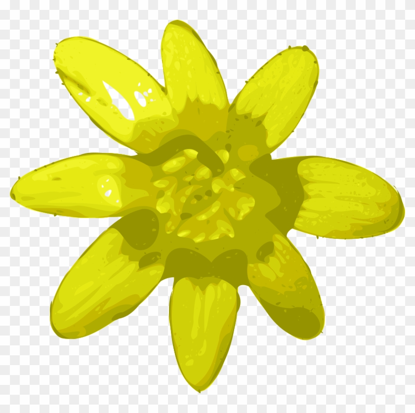 1 - Yellow Flower Clip Art #788344